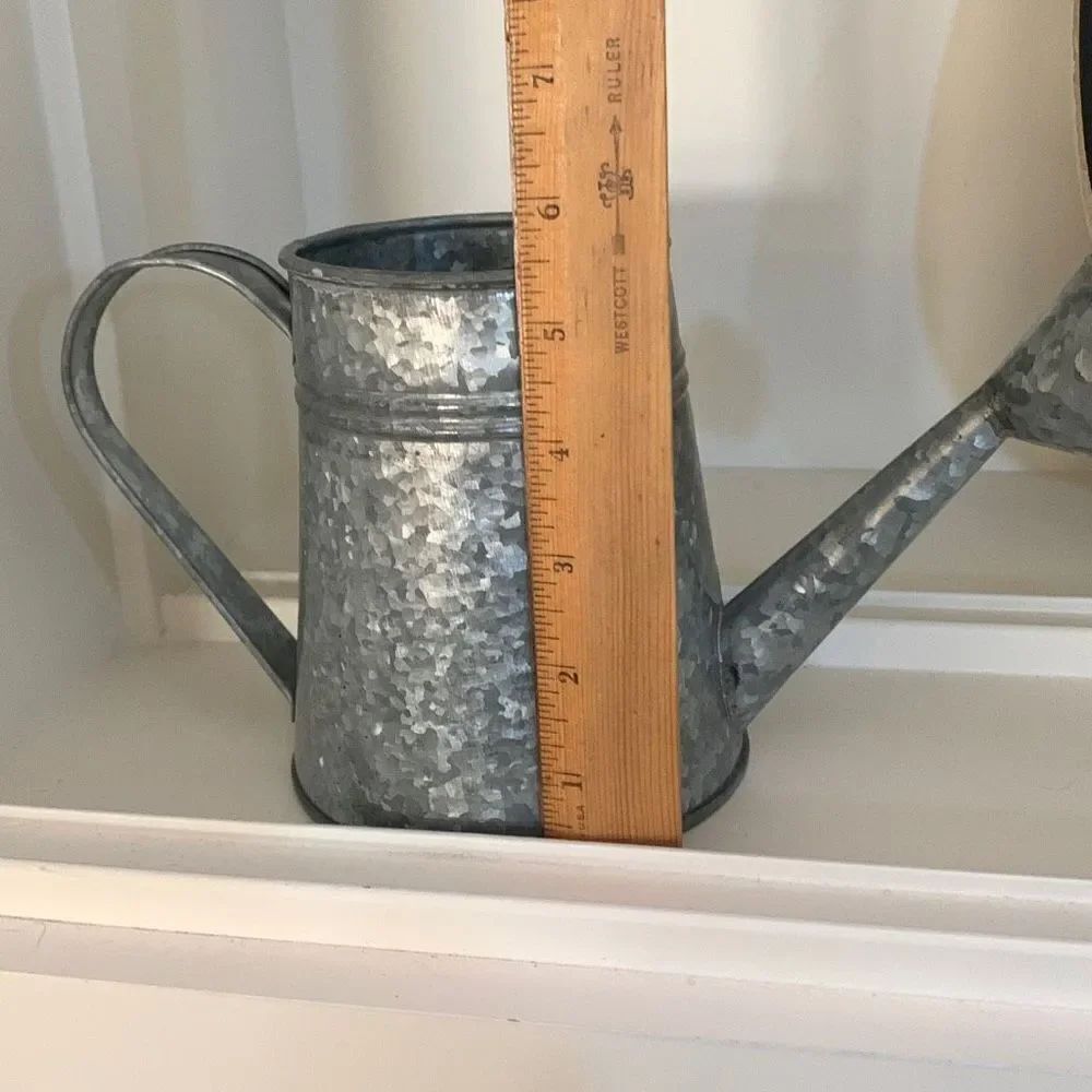 Galvanized Mini Watering Can - Picture 3 of 5